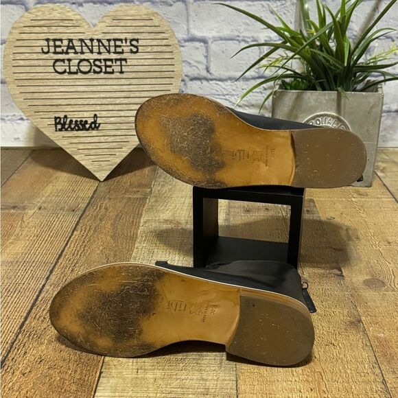 Tibi Cosima Black Leather Sandals 38.5 US 8.5 - Picture 12 of 13